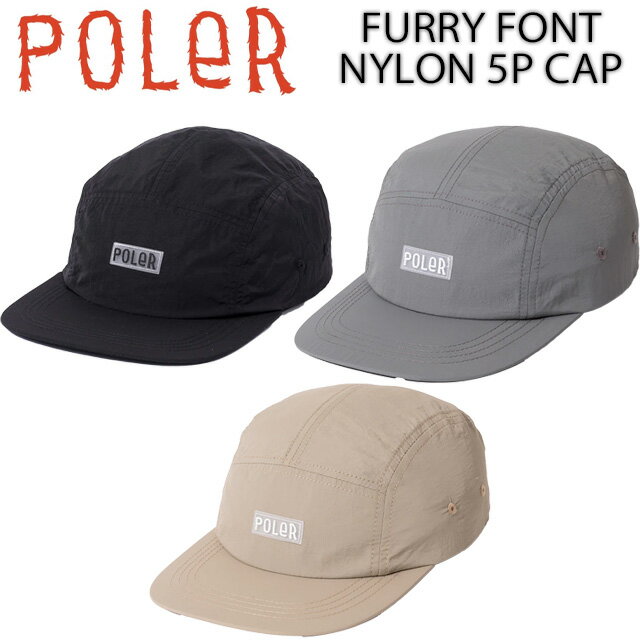 樂天商城 - 【POLER】 ポーラー 【FURRY FONT NYLON 5P CAP】 261MCV0076 男女兼用 ユニセックス キャップ 帽子