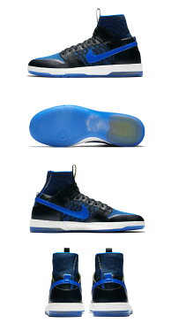 ★送料無料★ナイキ エスビー 【NIKE SB】ZOOM DUNK HIGH ELITE QS SKATE LONGER ズーム ダンク ハイ エリート BLACK/RACER BLUE-SAIL-SONIC YELLOW 918287-041 スニーカー スケートボード SK8