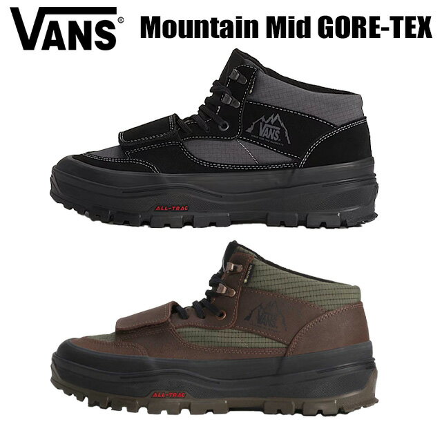 【VANS】 ヴァンズ バンズ【Mountain Mid GORE-TEX Insulated】 マウンテンミッド GORE-TEX インシュレーテッドスニーカー 防水 冬靴