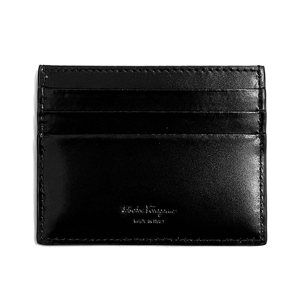ブランドショップ　リペイの【BLACK FRIDAY SALE第2弾☆全品P5倍＆最大2万円スペシャルクーポン30日迄】 フェラガモ 66 0982 752982 カードケース ブラック FERRAGAMO｜アングル2