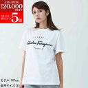 【秋冬新作SALE☆全品P5倍&最大2万円スペシャルクーポン30日迄】 フェラガモ 11 C466 722283 レディス コットン製 Tシャツ ホワイト FE...