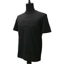 フェラガモ メンズ 半袖 クルーネック コットン Tシャツ 12 0613 734897 BLACK Salvatore Ferragamo