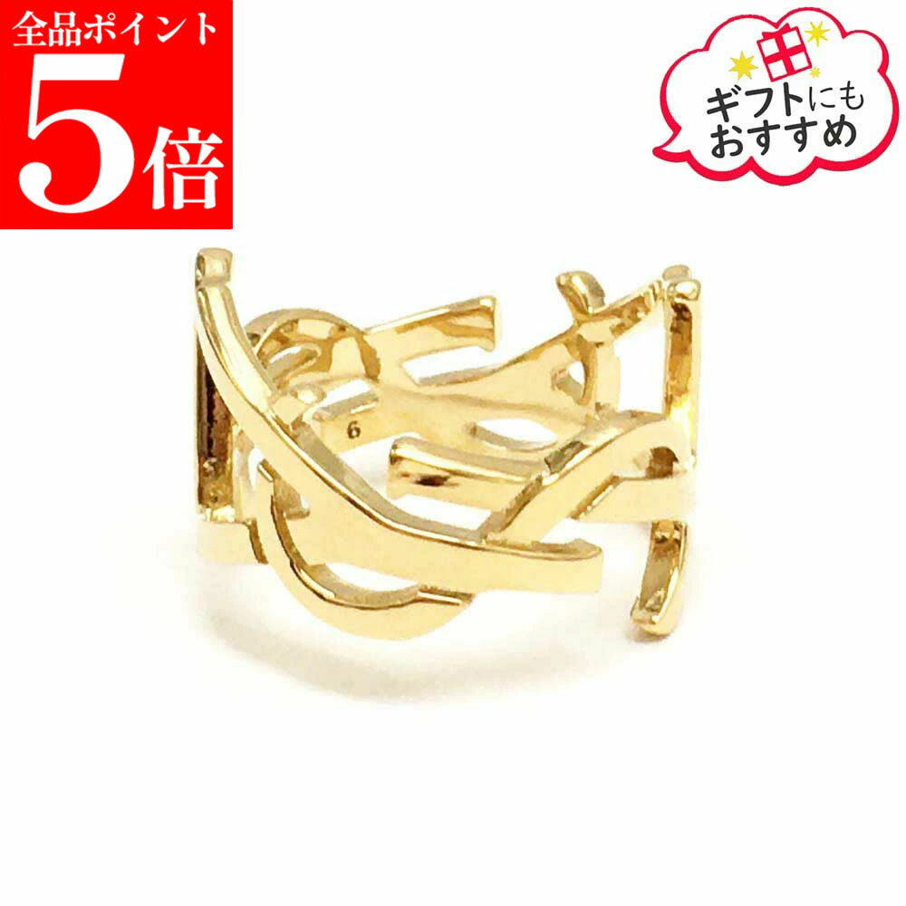 Rakuten - 【正規品・新品・GW直前スーパーSALE全品P5倍＆全品5％値引きクーポン30日迄】 Saint Laurent サンローラン 823669 Y1500 8030 カサンドラ スカーフリング 指輪