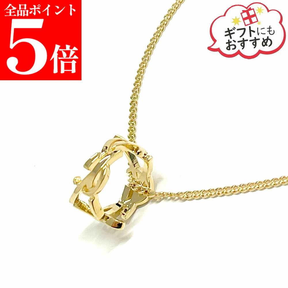 樂天商城 - 【決算セール☆全品P5倍＆最大2万円スペシャルクーポン10日迄】SAINT LAURENT サンローラン ネックレス 822754 Y1500 レディース チェーン カサンドラ YSLモノグラム ツイスト ペンダント ブラス アクセサリー 女性用 婦人用