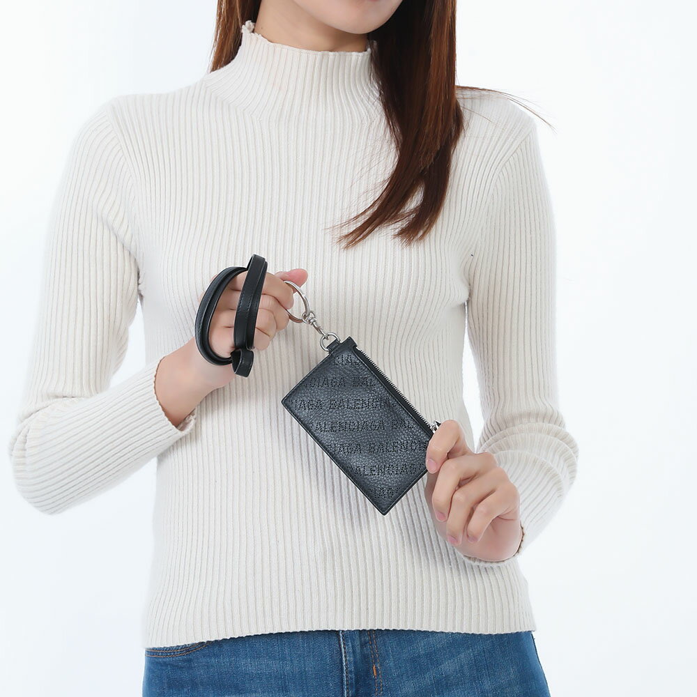 ◆送料・関税込み◆BALENCIAGA ブラックレザーカードホルダー 楽天市場】バレンシアガ カードケース(カラーブラック