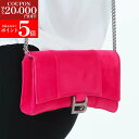 【秋冬新作SALE☆全品P5倍&最大2万円スペシャルクーポン30日迄】BALENCIAGA バレンシアガ 656050 2AAPR 5639 HOURGLASS チェーンショルダーウォレット|詳細画像