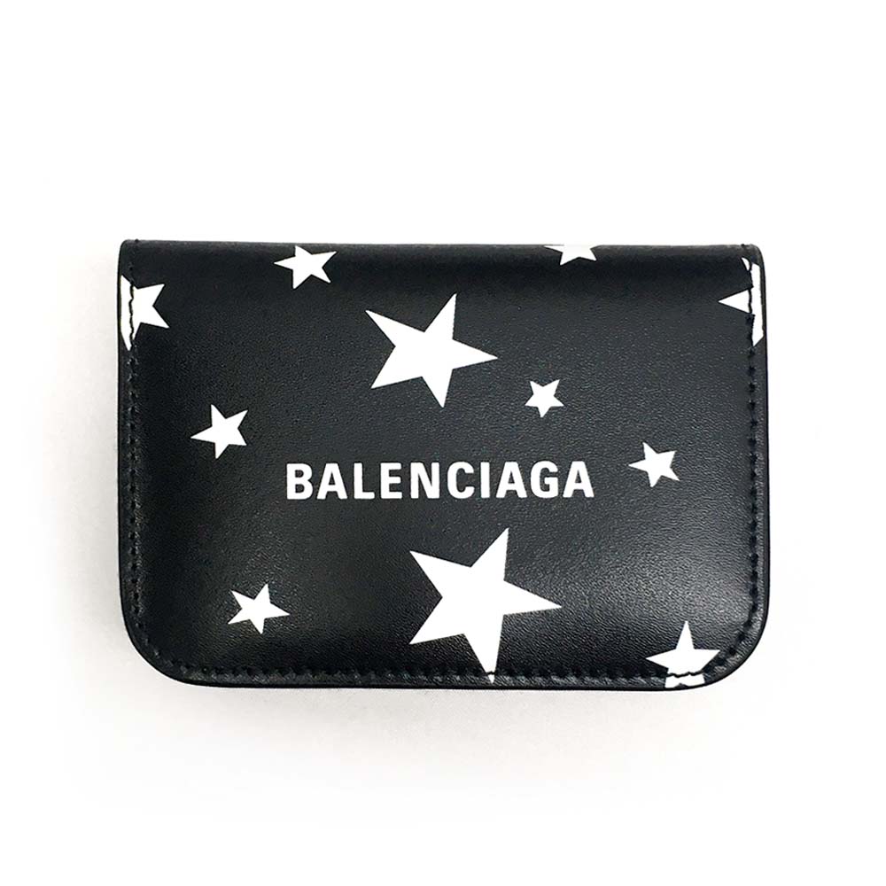 【決算大処分市☆全品10％OFFクーポン☆31日迄☆全品新品】 BALENCIAGA バレンシアガ 593813 2108E 1090 Cash ミニウォレット 三つ折り財布 ミニ財布