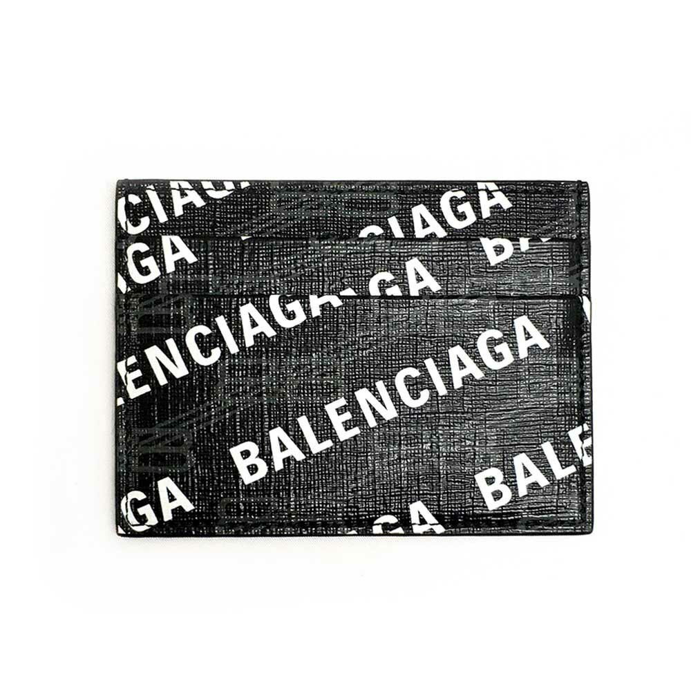 【9日間限定先着300名様スーパーSALE☆全品10％OFF＆500円クーポン併用可☆11日迄☆新品】BALENCIAGA バレンシアガ 594309 210HO 1060 CASH CARD HOLDER/カードケース ブラック×ホワイト