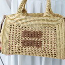 【GW直前SALE☆全品P5倍&最大1万円スペシャルクーポン30日迄】MIUMIU ミュウミュウ 5BA219 2DO1 F0A5T クロシェ ハンドバッグ カ...
