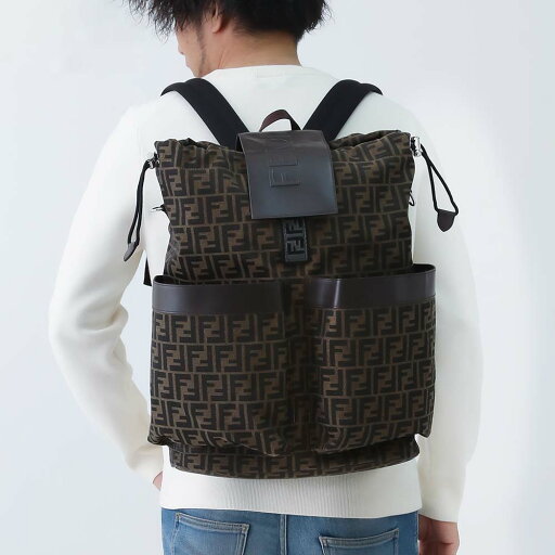 【クリアランスセール☆全品P5倍&最大15000円スペシャルクーポン30日迄】FENDI フェンディ 7VZ056 AG0M F19KW FFジャカードドローストリングバックパック ベージュ×ブラウン 【クリアランスセール☆全品P5倍&最大15000円スペシャルクーポン30日迄】FENDI フェンディ 7VZ056 AG0M F19KW FFジャカードドローストリングバックパック ベージュ×ブラウン
