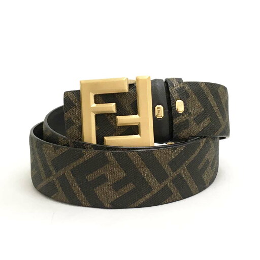 【決算セール☆全品P5倍&最大1万円スペシャルクーポン15日迄】FENDI フェンディ 7C0541 ASIW F1S9U FFスクエアベルト ブラウンレザー FFキャンバス リバーシブルベルト 【決算セール☆全品P5倍&最大1万円スペシャルクーポン15日迄】FENDI フェンディ 7C0541 ASIW F1S9U FFスクエアベルト ブラウンレザー FFキャンバス リバーシブルベルト