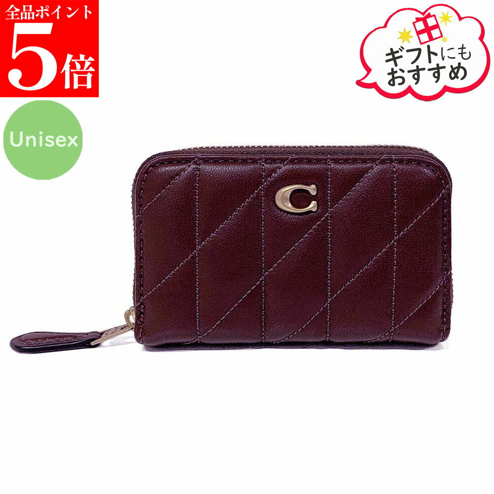Rakuten - 【正規品・新品・GW直前スーパーSALE全品P5倍＆全品5％値引きクーポン30日迄】COACH コーチ CM505 B4YDS スモール ジップ アラウンド カード ケース・ピロー キルティング