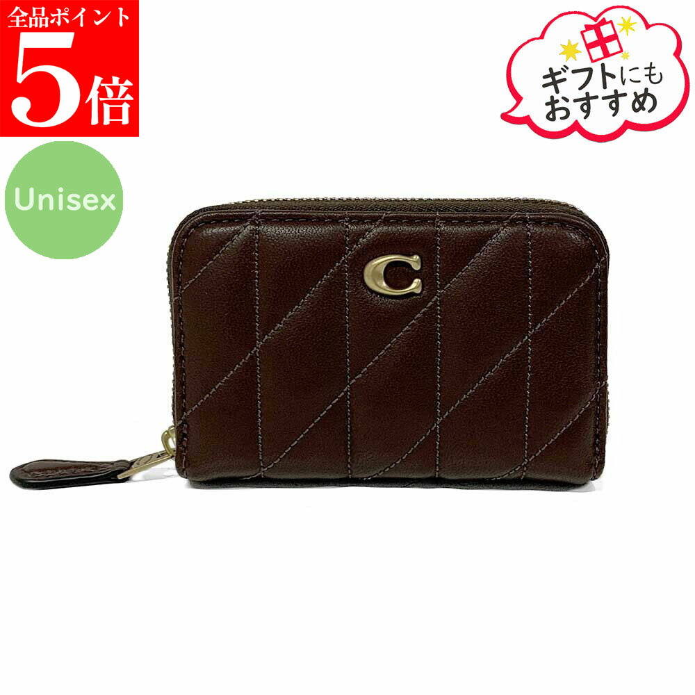 Rakuten - 【正規品・新品・GW直前スーパーSALE全品P5倍＆全品5％値引きクーポン30日迄】COACH コーチ CM505 B4MPL スモール ジップ アラウンド カード ケース・ピロー キルティング