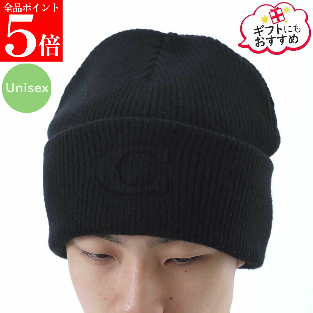 Rakuten - 【正規品・新品・GW直前スーパーSALE全品P5倍＆全品5％値引きクーポン30日迄】COACH コーチ CCL44 BLACK ニット帽 ビーニー 帽子 メンズ レディース ユニセックス 男性用 女性用