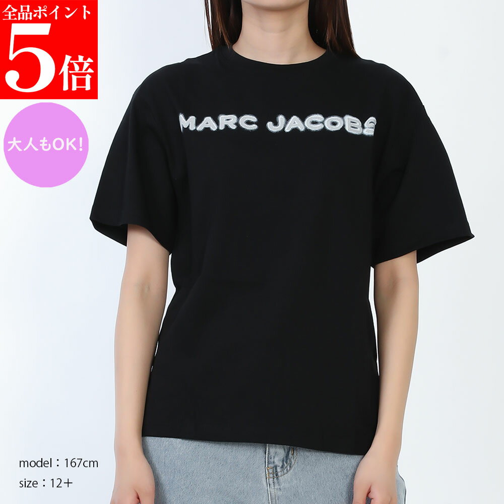 樂天商城 - 【決算セール☆全品P5倍＆最大2万円スペシャルクーポン10日迄】MARC JACOBS KIDS マークジェイコブス キッズ Tシャツ W60755 レディース ガールズ 半袖 カットソー コットン クルーネック 女性用 子供用
