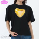 【サマーセール☆全品P5倍&最大15000円スペシャルクーポン15日迄】MARC JACOBS KIDS マークジェイコブスキッズ W60545 09B ハートチャーム ロゴ Tシャツ 大人もOK