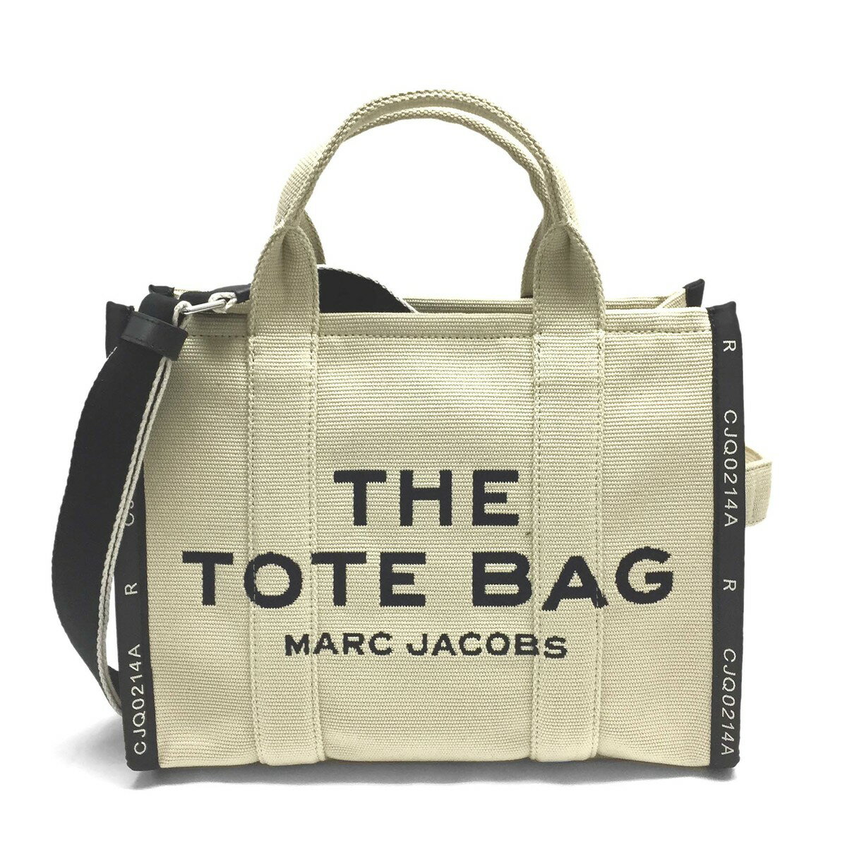 【GW・母の日ギフトスペシャルセール☆全品10％OFFクーポン☆12日迄☆全品新品】MARC JACOBS マークジェイコブス M0017027 263 ザ ジャカード スモール トラベラー トートバッグ 2Way WARM SAND クリームベージュ系