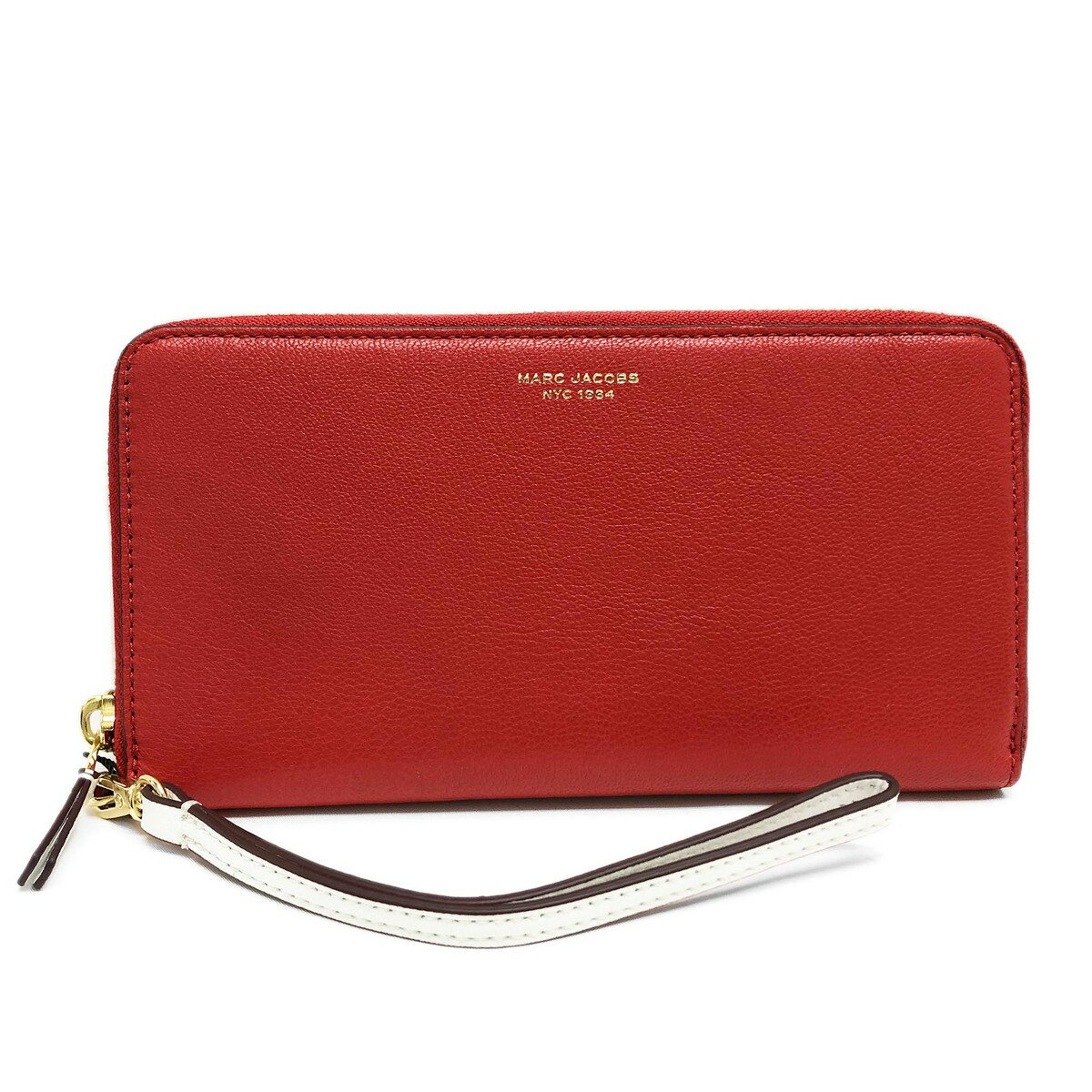 【GW・母の日ギフトスペシャルセール☆全品10％OFFクーポン☆12日迄☆全品新品】MARC JACOBS マークジェイコブス S161L03FA22 619 ザ コンチネンタル リストレットスモールレザーグッズ「SLIM 84」レッド系