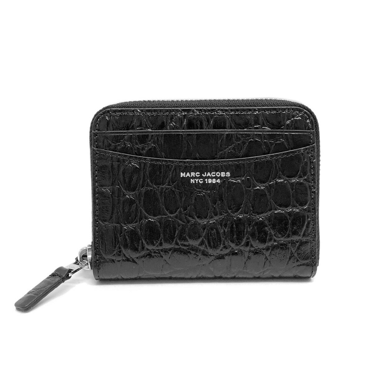 マークジェイコブス 財布（レディース） 【2日間限定先着50名様☆全品10％OFFクーポン☆6/1～2迄】MARC JACOBS マークジェイコブス S106L01RE22 001ザスリム 84 クロコ エンボストップジップアラウンドウォレットブラック