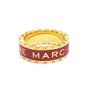 【GW・母の日ギフトスペシャルセール☆全品10％OFFクーポン☆12日迄☆全品新品】MARC JACOBS マークジェイコブス J402MT3RE21 649 ザメダリオンリング TRUE RED/GOLD レッド×ゴールドMARC JACOBS