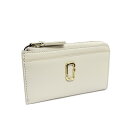 MARC JACOBS マークジェイコブス 2S3SMP004S01 123 ザ レザー J マーク トップ ジップ マルチ ウォレット オフホワイト系