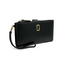 【GW・母の日ギフト直前お買得セール☆全品7％OFFクーポン☆30日迄☆全品新品】MARC JACOBS マークジェイコブス 2S3SMP001S01 001 ザ レザー J マーク フォン リストレット/長財布 ブラック