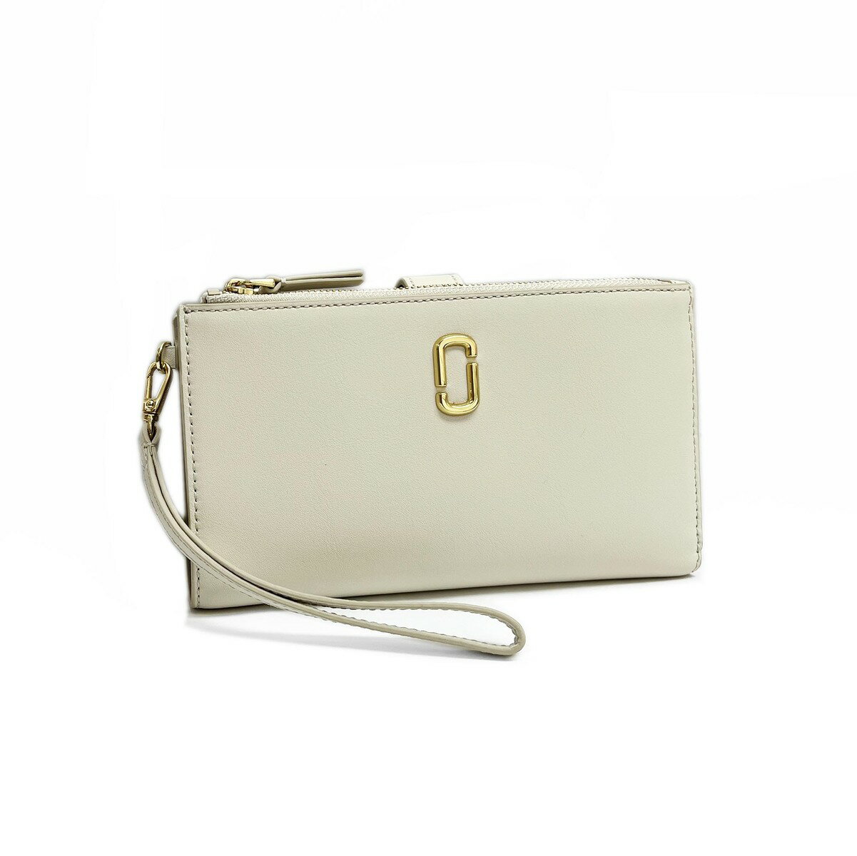 マークジェイコブス 財布（レディース） 【2日間限定先着50名様☆全品10％OFFクーポン☆6/1～2迄】MARC JACOBS マークジェイコブス 2S3SMP001S01 123 ザ レザー J マーク フォン リストレット/長財布 オフホワイト系