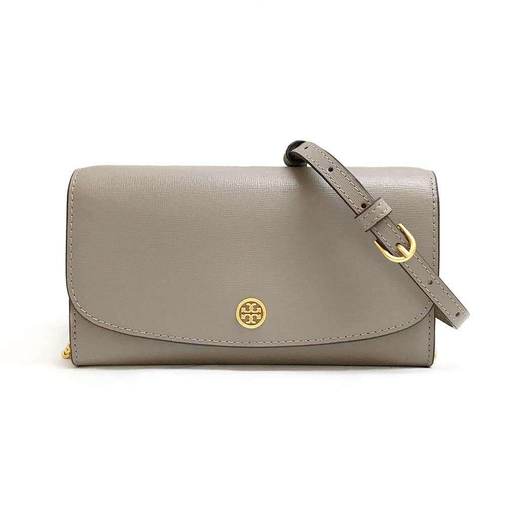 トリーバーチ　ポシェット 【2日間限定先着50名様☆全品10％OFFクーポン☆6/1～2迄】TORY BURCH トリーバーチ 137152 082 GRAY HERON ロビンソン チェーン ウォレット ショルダーバッグ/お財布ポシェット