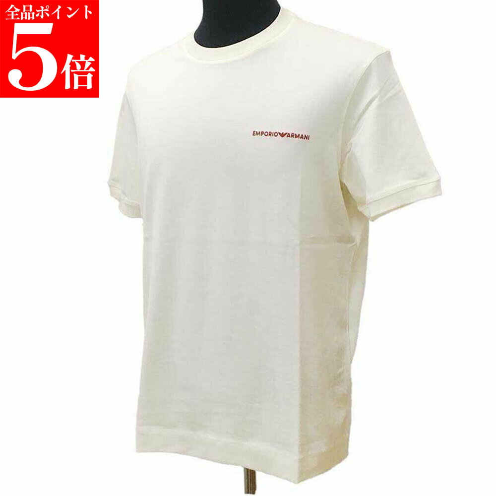 樂天商城 - 【決算セール☆全品P5倍＆最大2万円スペシャルクーポン10日迄】EMPORIO ARMANI エンポリオアルマーニ 3D1TN3 1JOCZ 0165 メンズ Tシャツ 軽量ジャージー ロゴ刺繍＆リブトリム