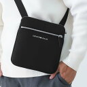 【サマーセール☆全品P5倍&最大15000円スペシャルクーポン15日迄】エンポリオアルマーニ Y4M425 YQ76E 81073 フラットショルダーバッグ ナイロン オールオーバージャカード ロゴレタリング