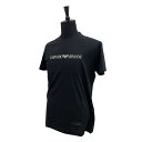 【GW・母の日ギフト直前お買得セール☆全品7％OFFクーポン☆30日迄☆全品新品】EMPORIO ARMANI (エンポリオアルマーニ) 8N1TN5 1JPZZ 0021 ピマ ジャージー製 ロゴプリントTシャツ EMPORIO ARMANI