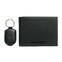 【GW・母の日ギフト直前お買得セール☆全品7％OFFクーポン☆30日迄☆全品新品】EMPORIO ARMANI エンポリオアルマーニ Y4R222 Y068E 80001 タンブルレザー製 ウォレット＆キーリング ギフトボックス EMPORIO ARMANI