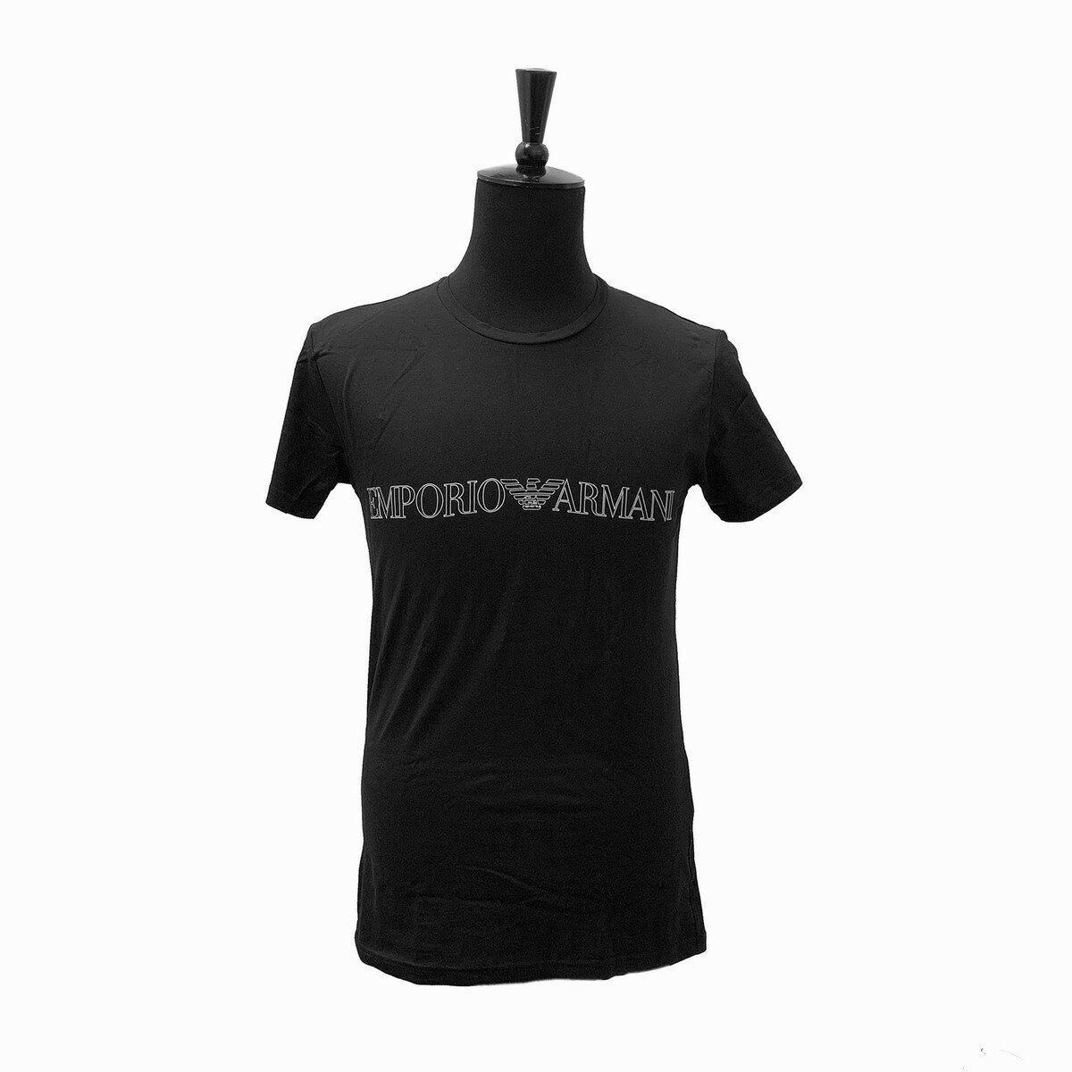 【決算大処分市☆全品10％OFFクーポン☆31日迄☆全品新品】EMPORIO ARMANI エンポリオ アルマーニ 111035 3R516 00020 メンズ クルーネック」 Tシャツ ブラック