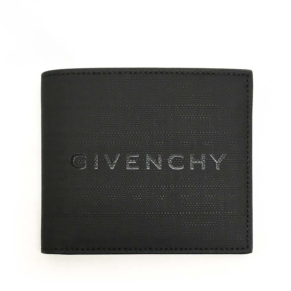 【決算セール☆全品P5倍&最大1万円スペシャルクーポン15日迄】GIVENCHY ジバンシィ BK608N K1XL 001 BLACK 4G シグネチャーロゴ メンズ 二つ折り財布