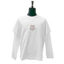 【サマーセール☆全品P5倍&最大15000円スペシャルクーポン15日迄】ジバンシィ BM71G5 3YJK 100 レイヤード 長袖Tシャツ/ロンT WHITE