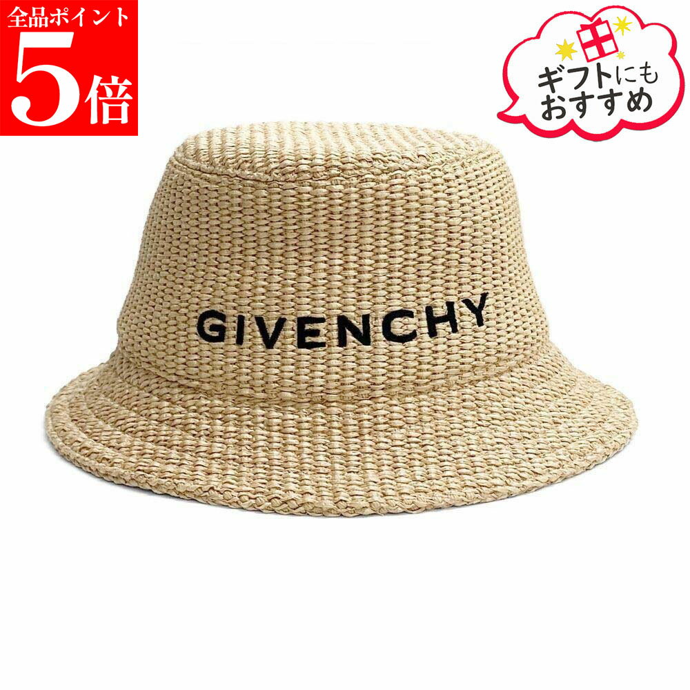 Rakuten - 【決算セール☆全品P5倍＆最大2万円スペシャルクーポン10日迄】GIVENCHY ジバンシィ BGZ02W G04M 101 リバーシブル バケットハット ロゴ刺繍 ベージュ系