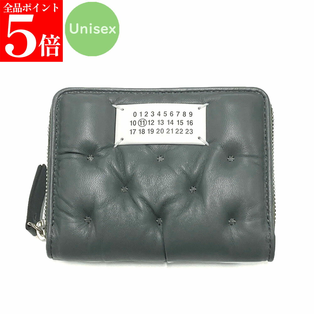 Rakuten - 【正規品・新品・GW直前スーパーSALE全品P5倍＆全品5％値引きクーポン30日迄】Maison Margiela メゾンマルジェラ SA1UI0032 P6434 T8127 グラム スラム エンブロイダリー ウォレット スモール 二つ折り財布