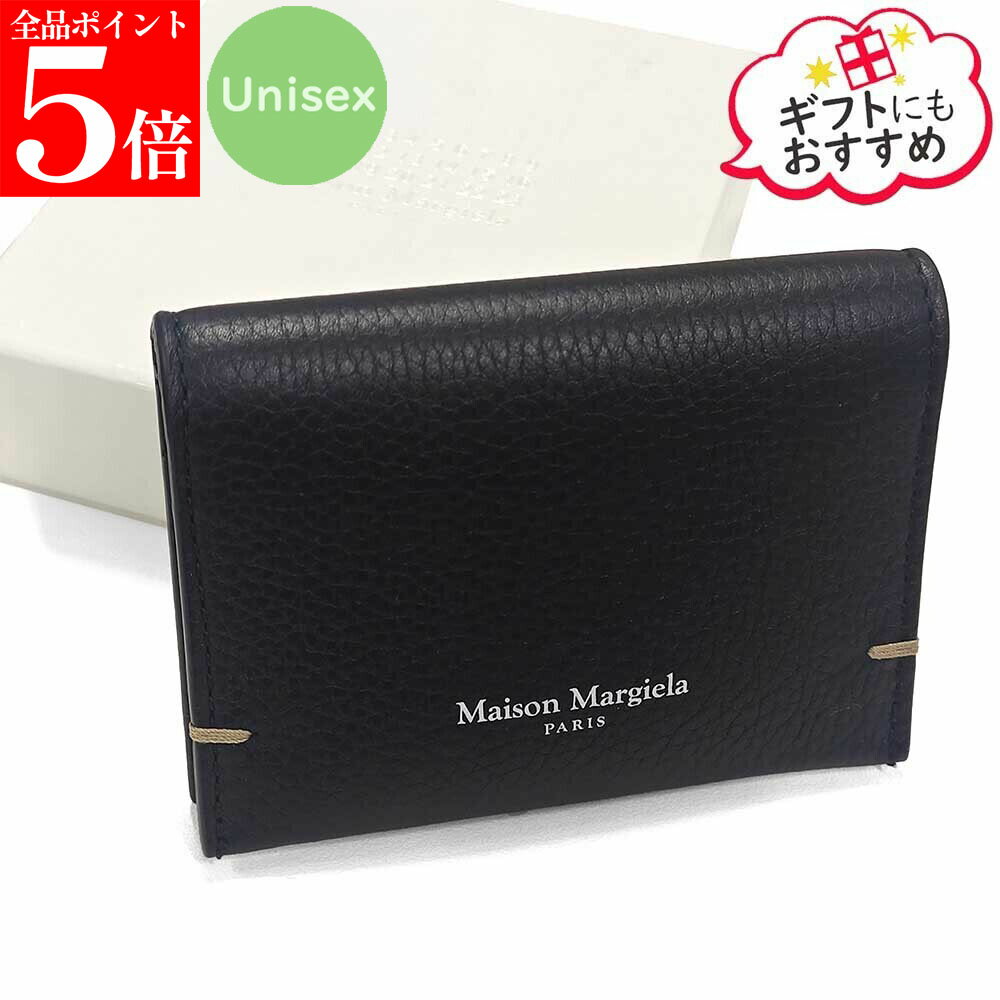 Rakuten - 【決算セール☆全品P5倍＆最大2万円スペシャルクーポン10日迄】MM6 Maison Margiela エムエム6メゾンマルジェラ SA2UI0009 P7268 H8419 メンズ レディース カードケース ブラック ユニセックス