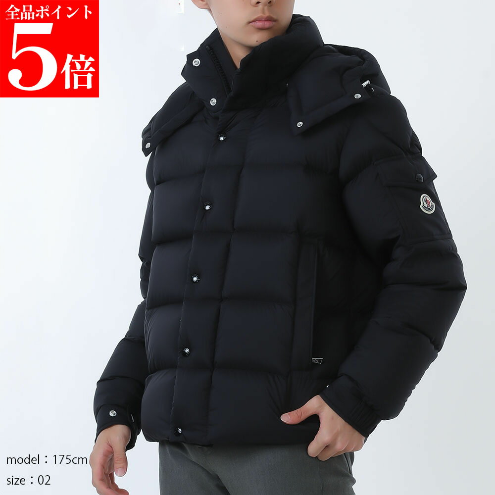 Rakuten - 【正規品・新品・GW直前スーパーSALE全品P5倍＆全品5％値引きクーポン30日迄】MONCLER モンクレール I20911A 0004453333 999 VEZERE ショート ダウンジャッケット ブラック