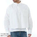 【サマーセール☆全品P5倍&最大15000円スペシャルクーポン15日迄】 AMI PARIS アミパリス USH123 CO0031 4502 コットンオックスフォード ボタンダウン クロップド オーバーサイズ シャツ ユニセックス