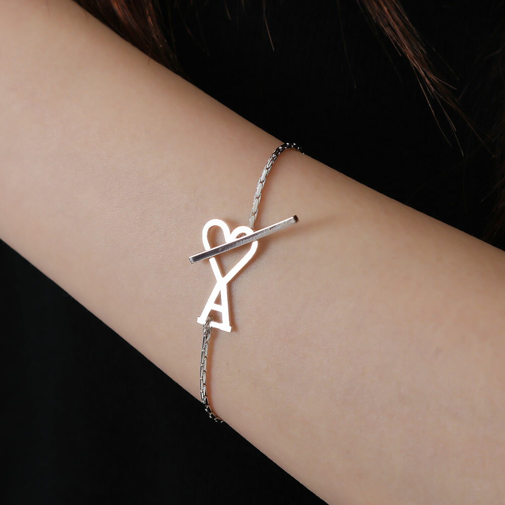【お買い物マラソンSALE★全品ポイント5倍】AMI PARIS アミパリス UJW917.361 900 Ami de Coeur チェーン ブレスレット レディース 女性用 婦人用 2