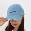 【スーパーサマーセール第2弾☆全品P5倍&最大15000円スペシャルクーポン31日迄】Calvin Klein カルバンクライン LV04G5068G VHJ モノグラム ロゴエンブロイダリー デニムキャップ ベースボールキャップ
