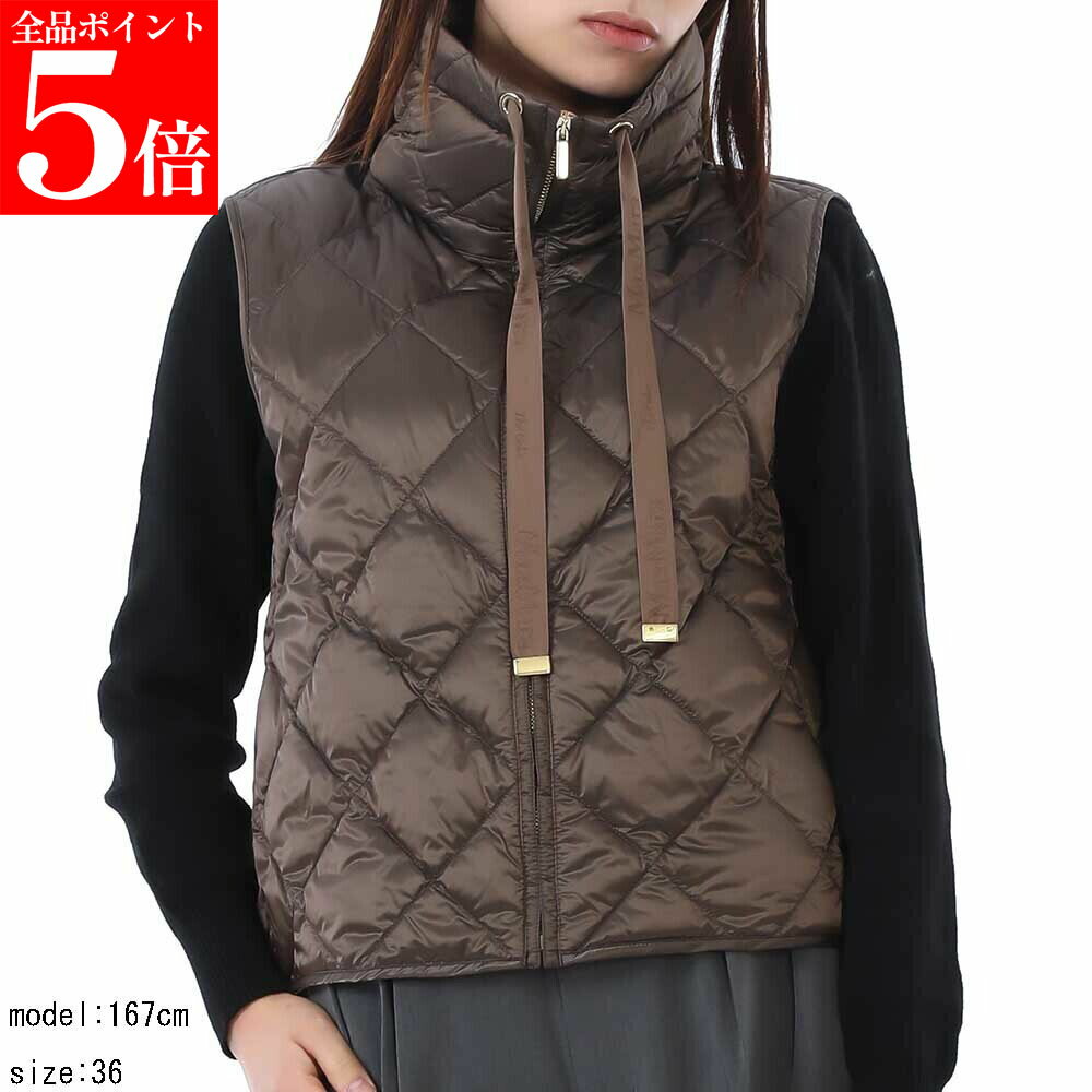 Rakuten - 【正規品・新品・GW直前スーパーSALE全品P5倍＆全品5％値引きクーポン30日迄】MAX MARA The Cube マックスマーラ ザ キューブ 2619291014600 044 トレジック テクニカル キャンバス ダウン ジレ レディース ダウンベスト 女性用 婦人用