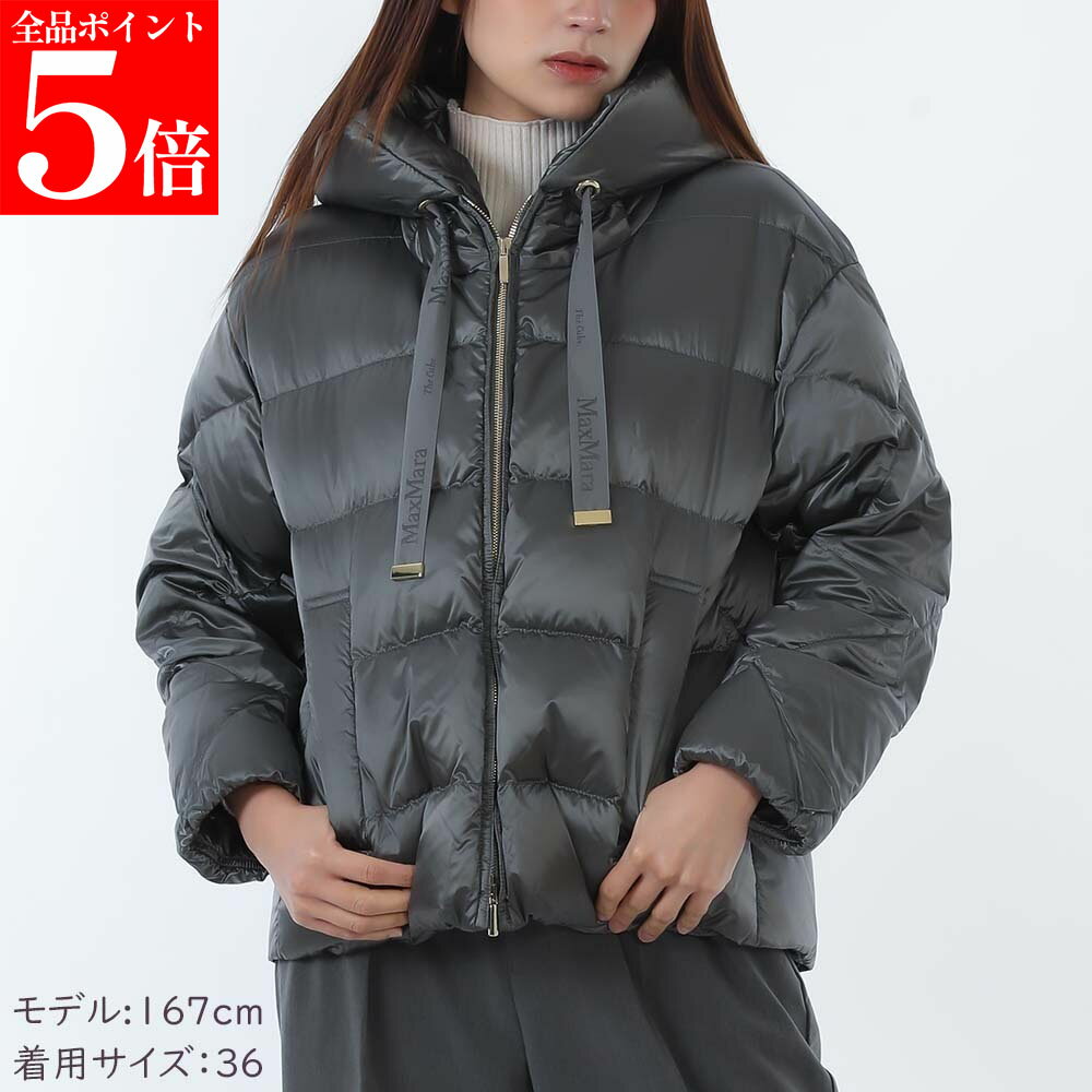 【正規品・新品・GW直前スーパーSALE全品P5倍＆全品5％値引きクーポン30日迄】MAX MARA The Cube マックスマーラ ザ キューブ 2619481084600 089 MTCSOFTFE 撥水キャンバスベルト付き レディース ダウンジャケット 女性用 婦人用