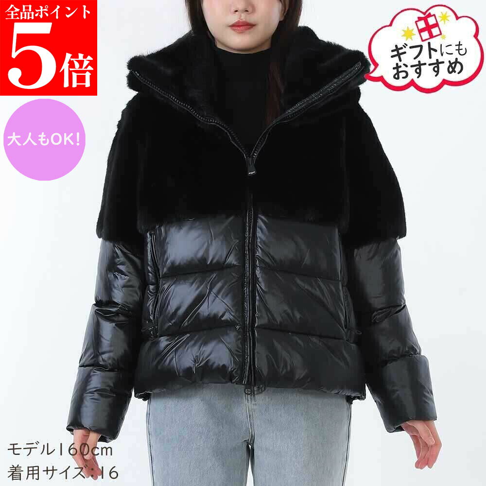 Rakuten - 【決算セール☆全品P5倍＆最大2万円スペシャルクーポン10日迄】Blauer.USA Kids ブラウアー キッズ レディース ガールズ 25WBLGC02411 006646 999 ブルゾン フェイクファー ジャケット アウター 大人もOK 女性用 婦人用