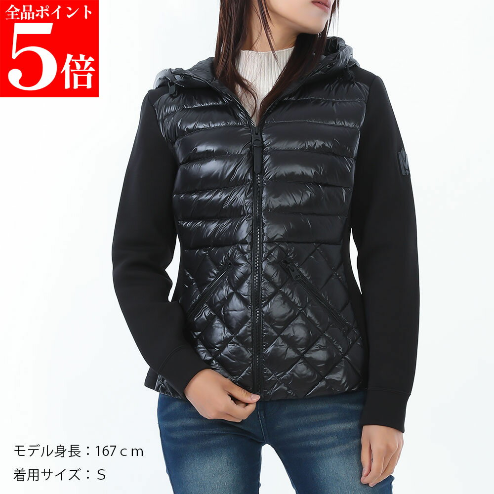 Rakuten - 【正規品・新品・GW直前スーパーSALE全品P5倍＆全品5％値引きクーポン30日迄】MACKAGE マッカ—ジュ AGATHA C0001 キルティングミックスメディア フードジャケット レディース 女性用 婦人用