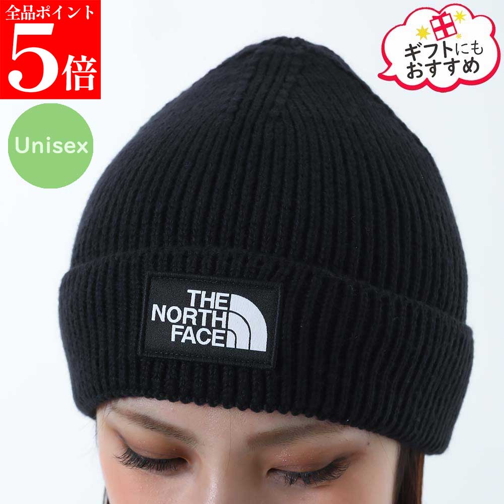 Rakuten - 【決算セール☆全品P5倍＆最大2万円スペシャルクーポン10日迄】THE NORTH FACE ザ ノースフェイス NF0A8CHEJK31 ロゴ ボックスカフ ニット帽 ビーニー 帽子 レディース メンズ ユニセックス