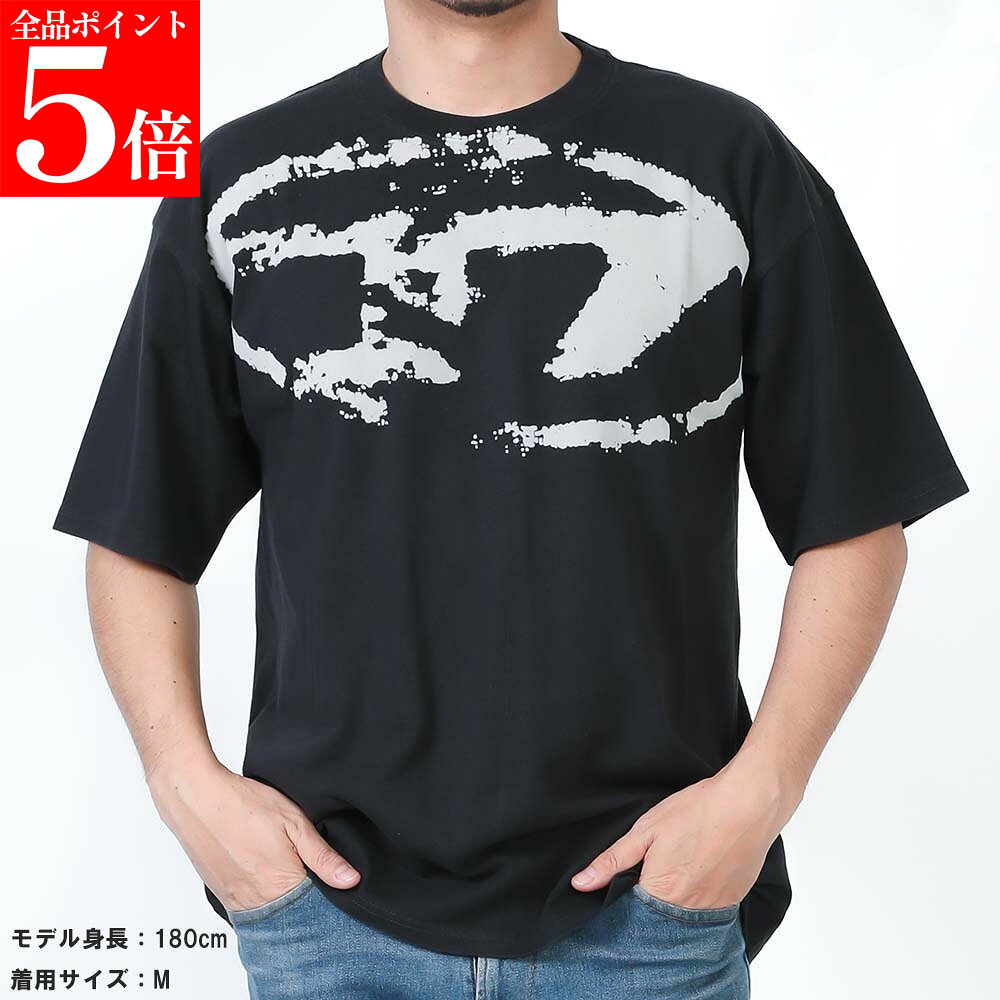 Rakuten - 【決算セール☆全品P5倍＆最大2万円スペシャルクーポン10日迄】★2025SS★ DIESEL ディーゼル A13049 0DQAU 9XX T-BOXT-N14 メンズ半袖 Tシャツ 男性用 紳士用