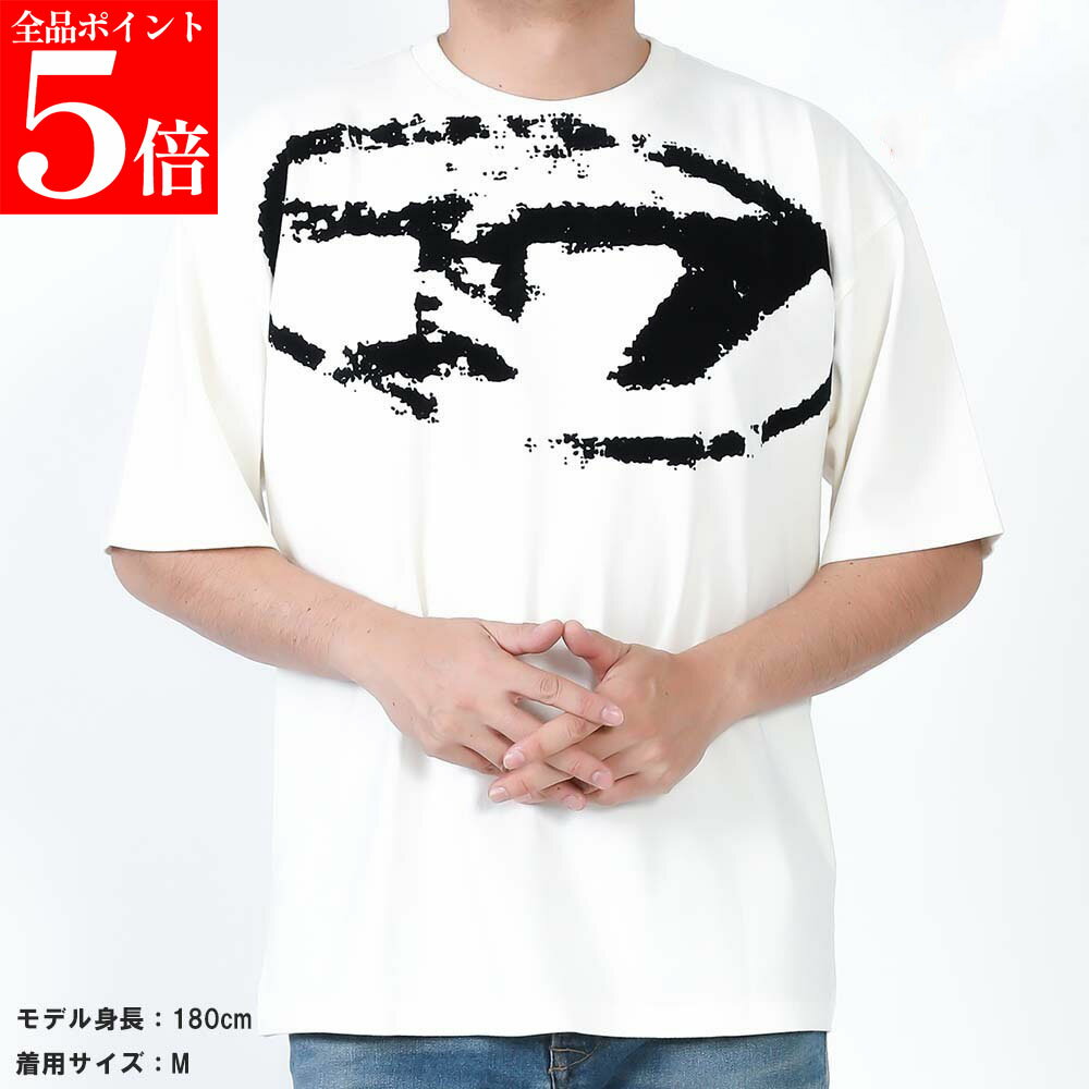 Rakuten - 【正規品・新品・GW直前スーパーSALE全品P5倍＆全品5％値引きクーポン30日迄】★2025SS★ DIESEL ディーゼル A13049 0DQAU 141A T-BOXT-N14 Tシャツ 半袖 メンズ 男性用 紳士用