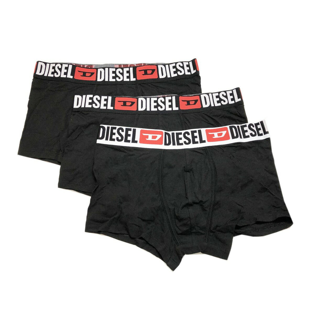 ディーゼル 【GW・母の日ギフトスペシャルセール☆全品10％OFFクーポン☆12日迄☆全品新品】DIESEL ディーゼル 00ST3V 0DDAI E3784 ボクサーパンツ / 下着 ブラック 3枚セット